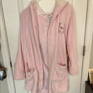 Pink bath robe